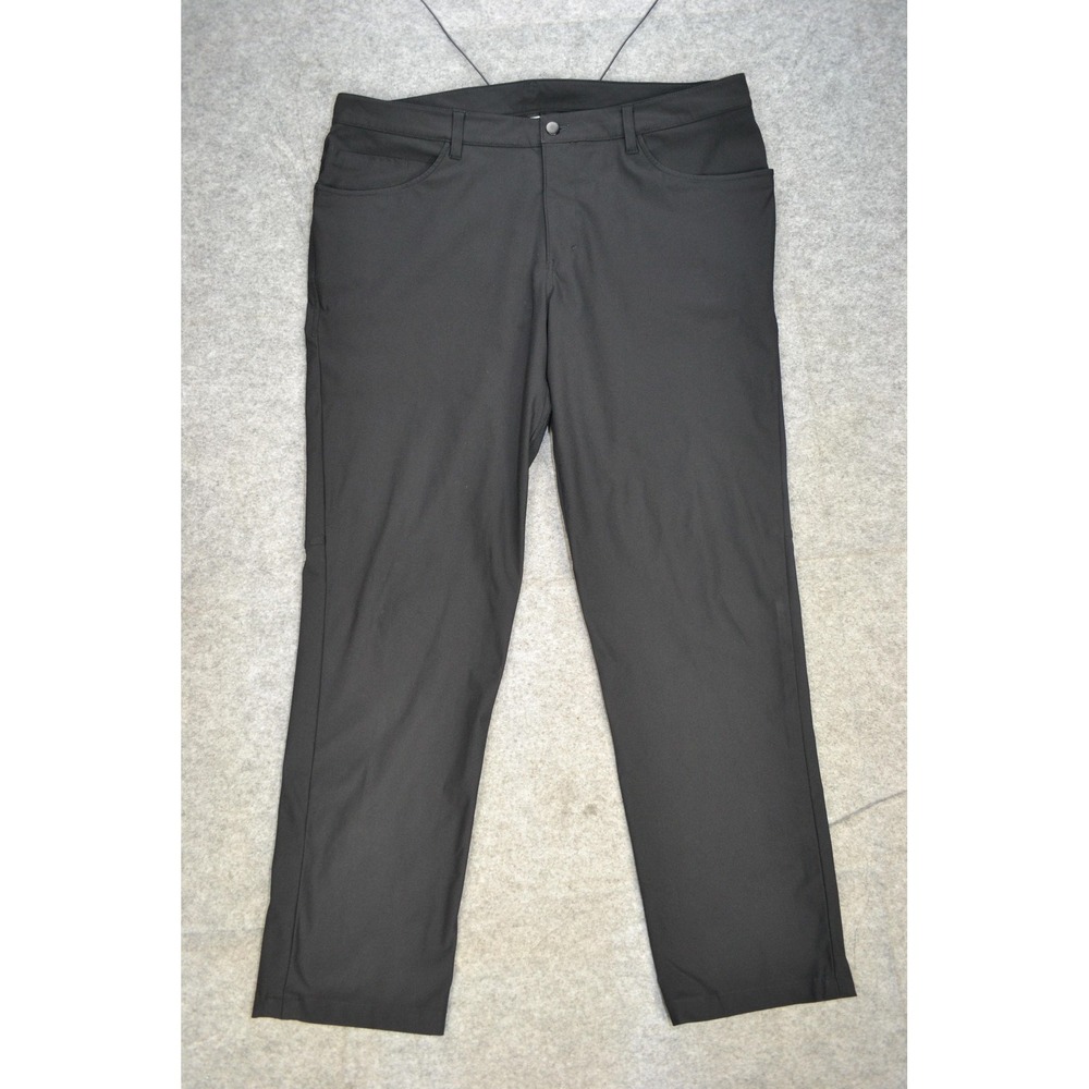 Lululemon Pants Mens 38x31 Black ABC Classic 5 Pocket Stretch Casual Golf Travel